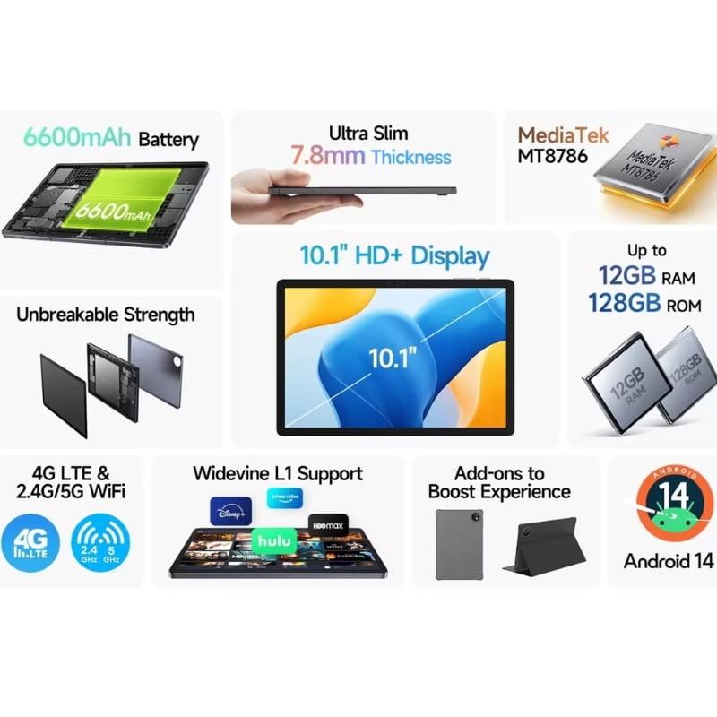 Ulefone Tab A10 Pro 10.1'' 6GB/128GB WiFi+4G - funciones principales