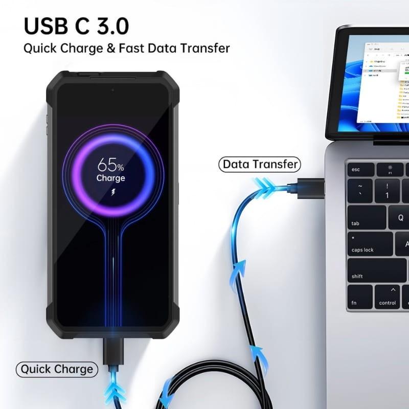 Unihertz 8849 Shark 3 5G 16GB/512GB Negro - puerto USB-C 3.0