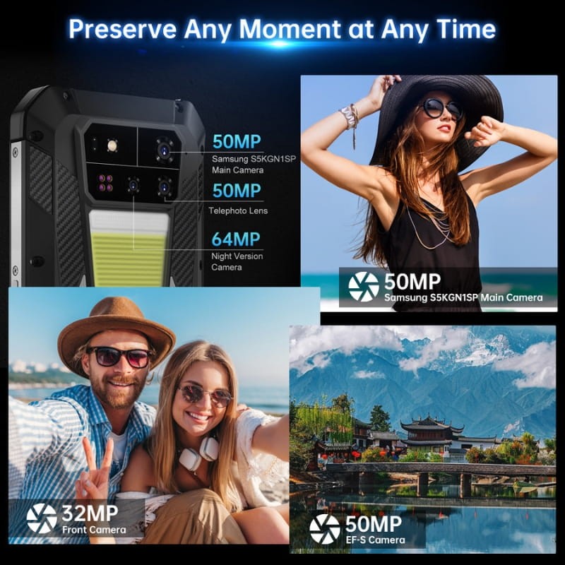 Unihertz 8849 Shark 3 5G 16GB/512GB Negro - sistema de cámaras