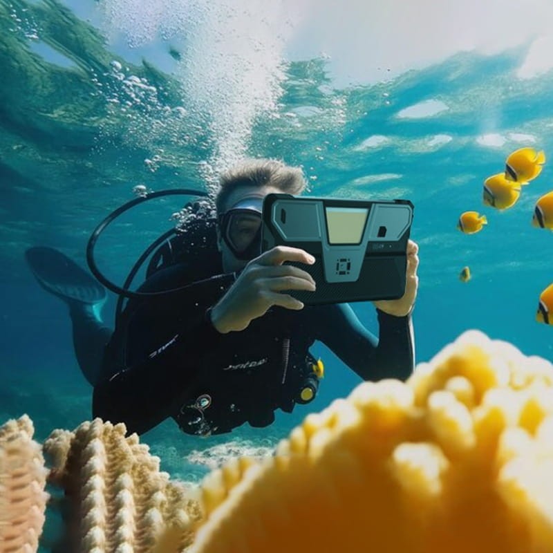 Unihertz 8849 TANK Pad E 12GB/512GB 4G Rugged con Proyector - resistencia al agua