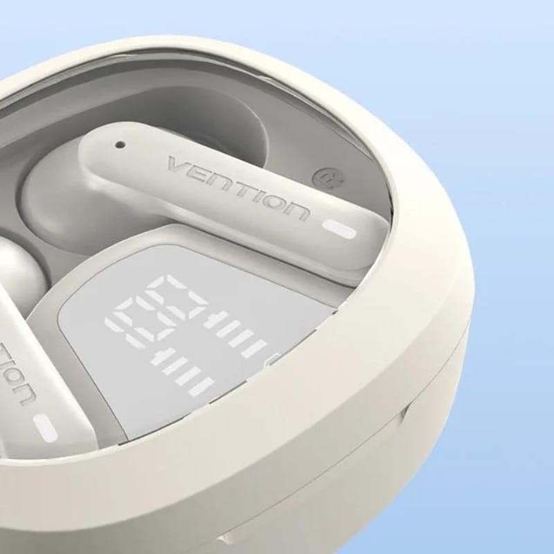 Vention Air A01 Beige - Auriculares Bluetooth - pantalla LED