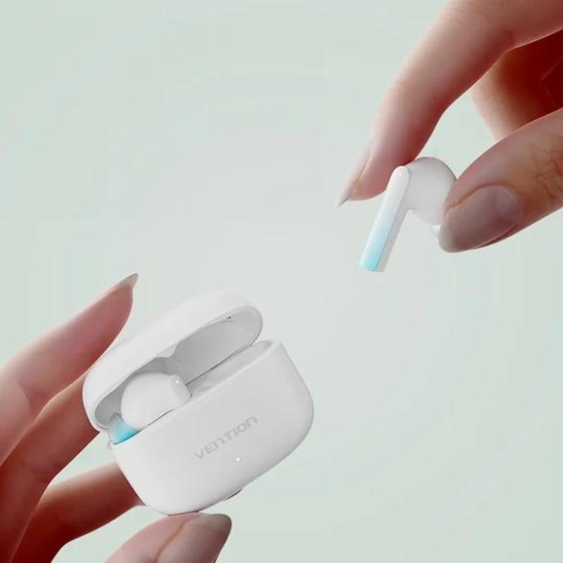 Vention Elf E04 Blanco - Auriculares Bluetooth - diseño liviano
