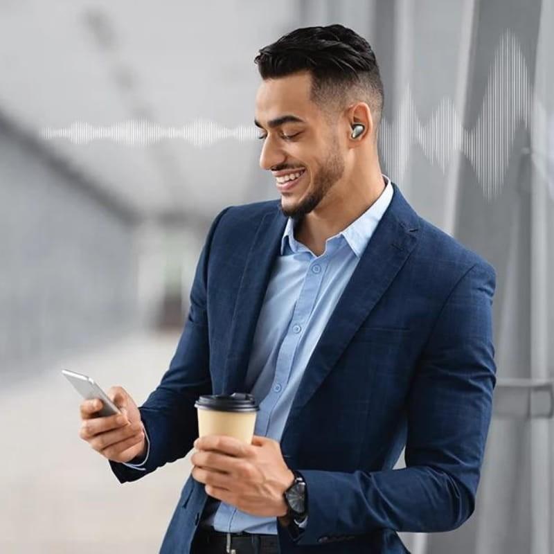 Vention Tiny T13 ANC Negro - Auriculares Bluetooth - Llamadas manos libres