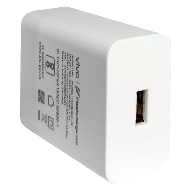Vivo FlashCharger 44W USB-A Blanco - puerto USB