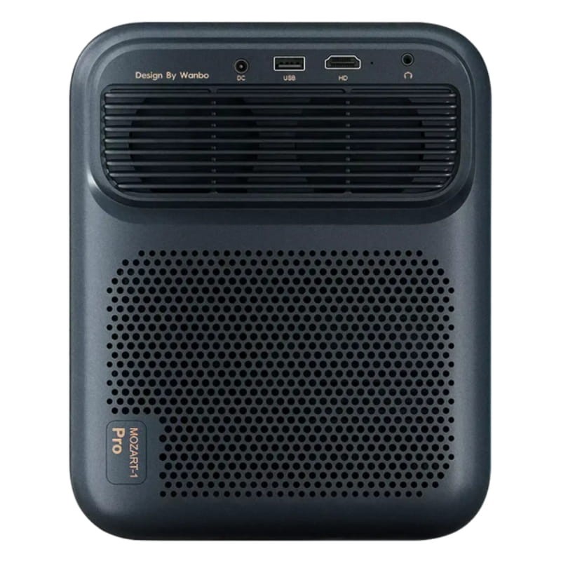 Wanbo Mozart 1 Pro Android TV 11 Azul Oscuro - vista trasera