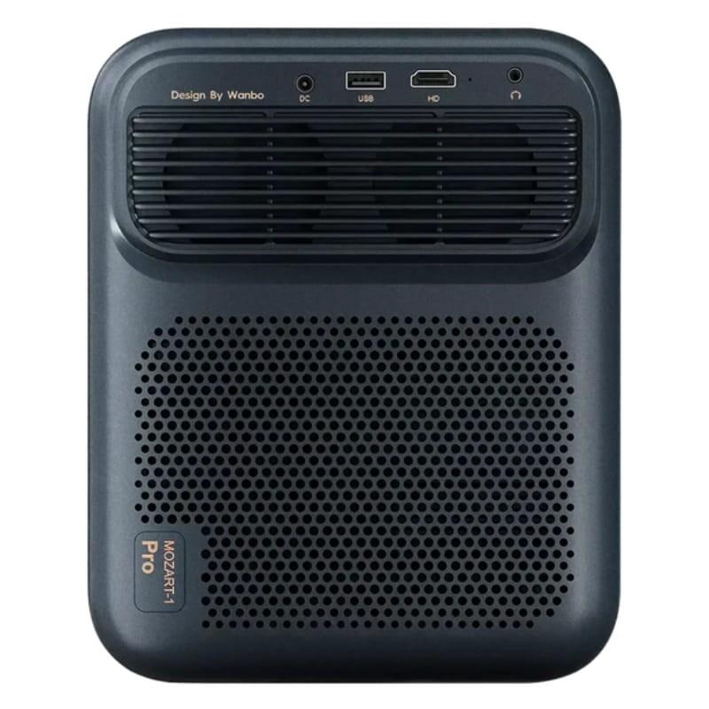 Wanbo Mozart 1 Pro Android TV 11 Azul Oscuro - vista trasera