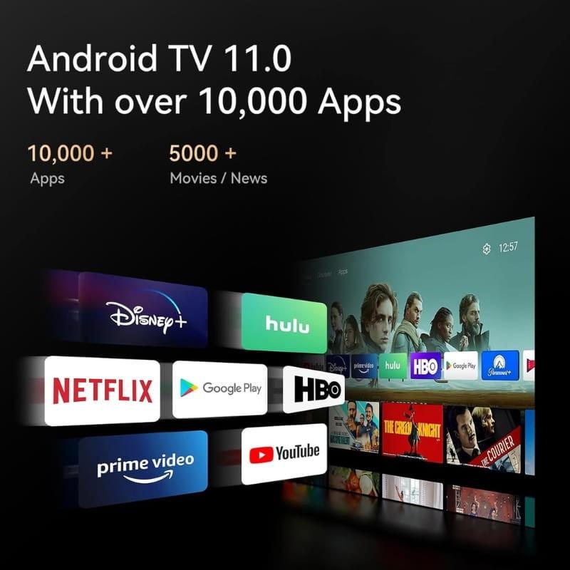 Wanbo Mozart 1 Pro Android TV 11 Azul Oscuro - sistema operativo