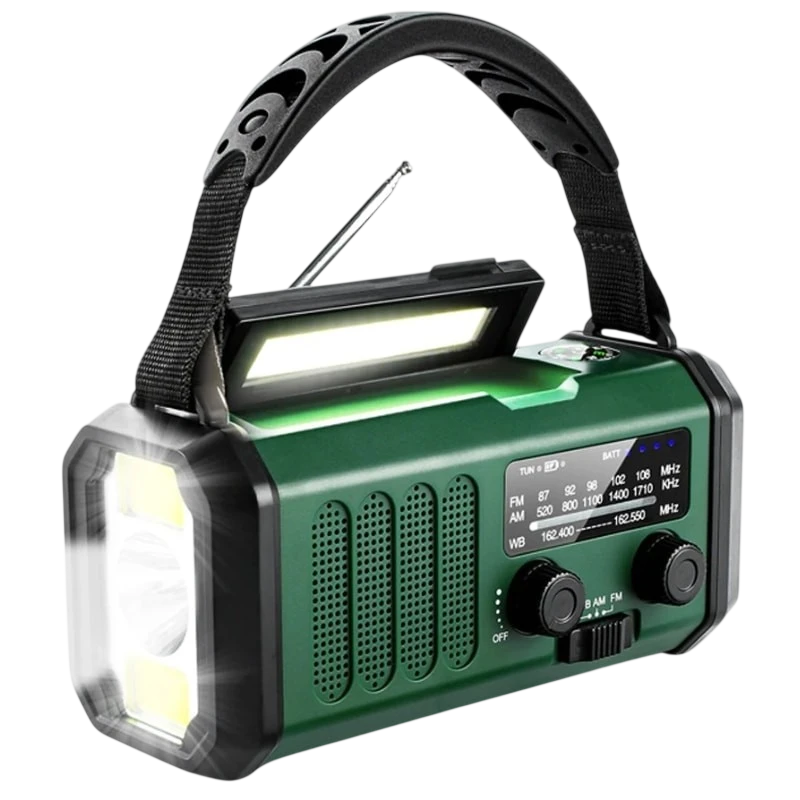 Radio E30 10000 mAh Verde - Radio de Emergencia