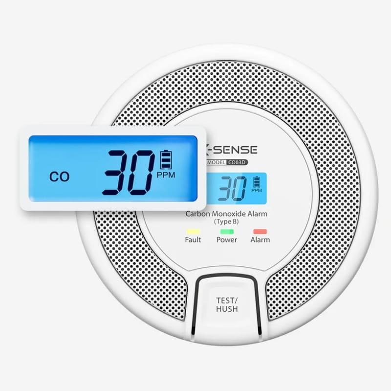 X-Sense CO03D Blanco - Detector de Monóxido de Carbono - visor LED
