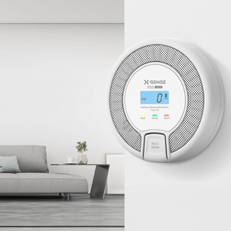 X-Sense CO03D Blanco - Detector de Monóxido de Carbono - ubicación en living