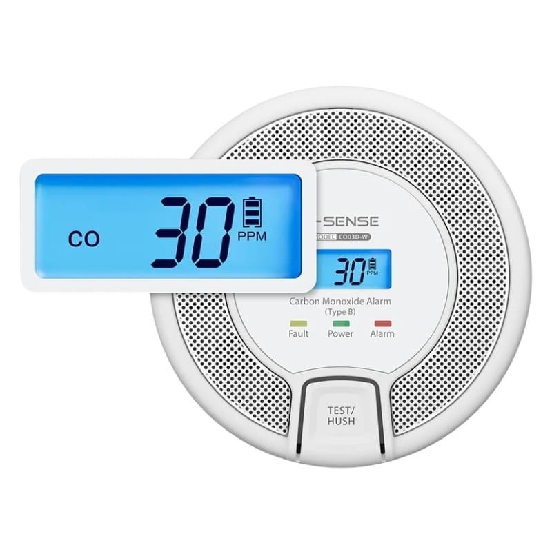 X-Sense CO03D-W Link+ Blanco - Detector de Monóxido de Carbono - pantalla LED