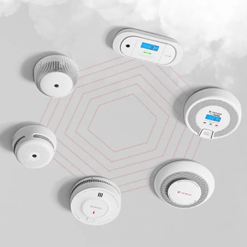 X-Sense CO03D-W Link+ Blanco - Detector de Monóxido de Carbono - conectividad con otras alarmas