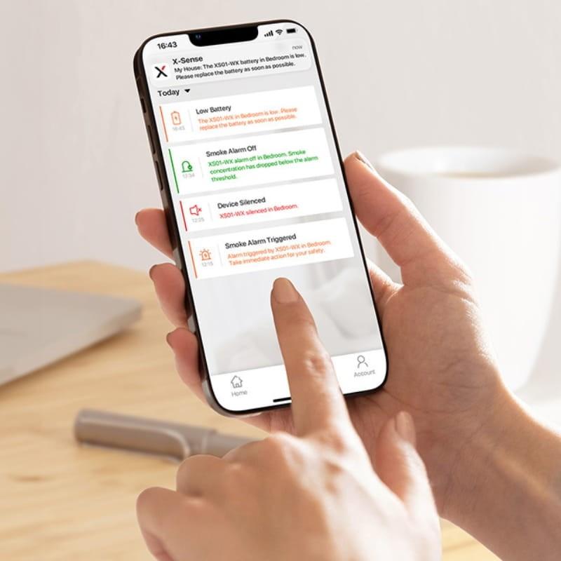 X-Sense XS01-WX WiFi Blanco - Detector de Humo - control a través de app