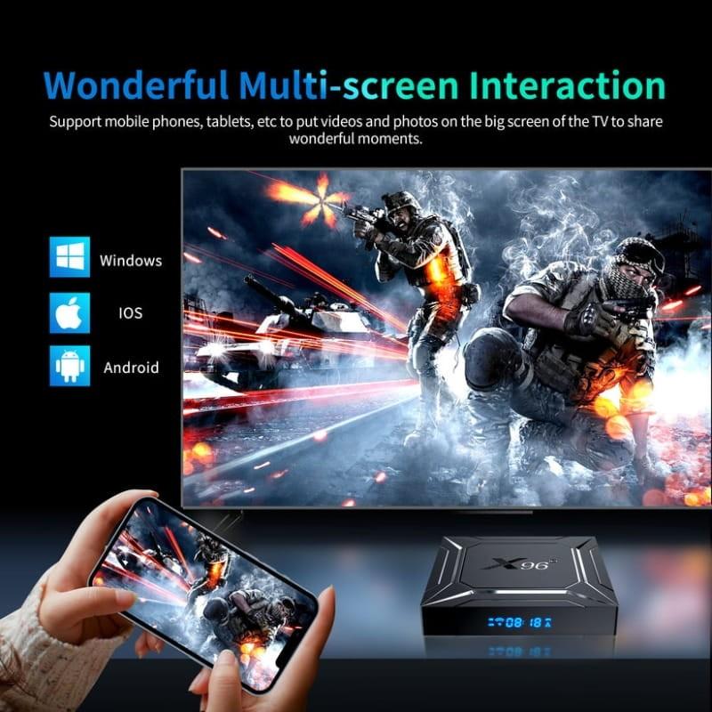 X96 M200 X5M 4GB/64GB Android 14 - Android TV - función mirroring