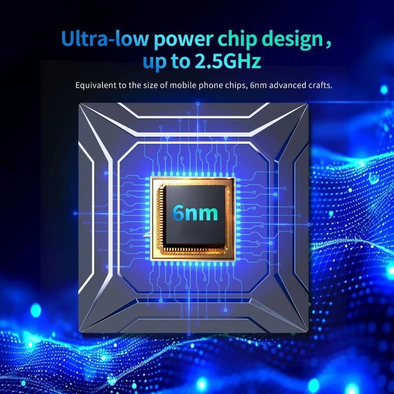 X96 M300 S905X5M 4GB/32GB Android 14 - potencia del procesador