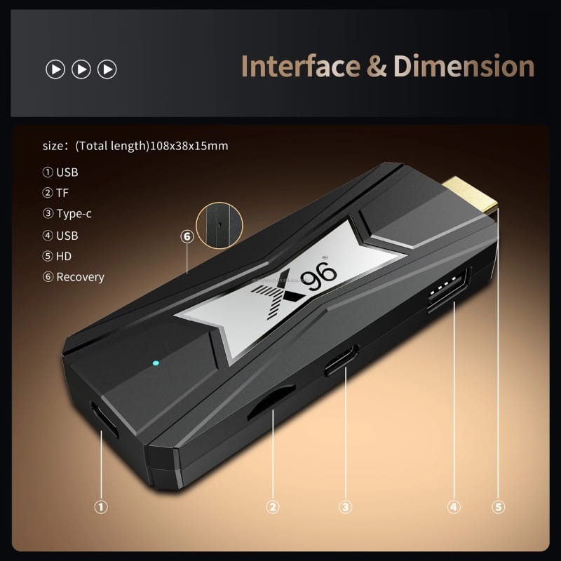 X96 NEO S905X5M 4GB/32GB Android 14 - interface