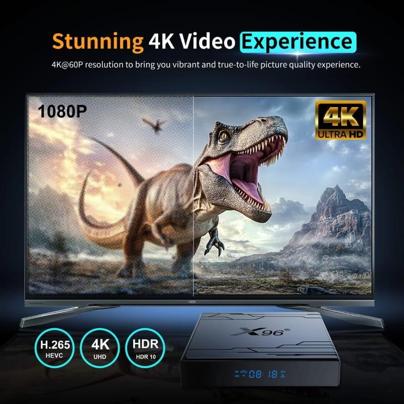 X96 NEX S905Y5 4GB/32GB Android 14 - resolución de vídeo