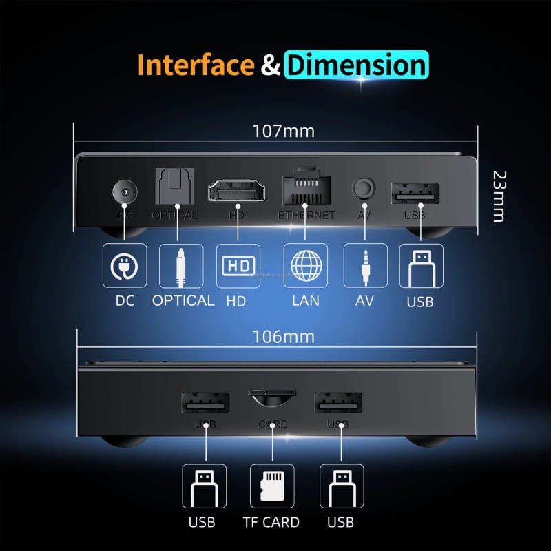 X96 NEX S905Y5 4GB/32GB Android 14 - interfaz