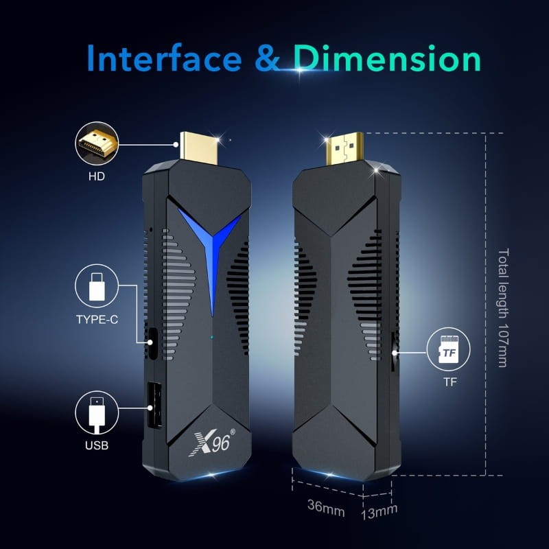 X96 S600 H313 2GB/16GB Android 10 - interfaz