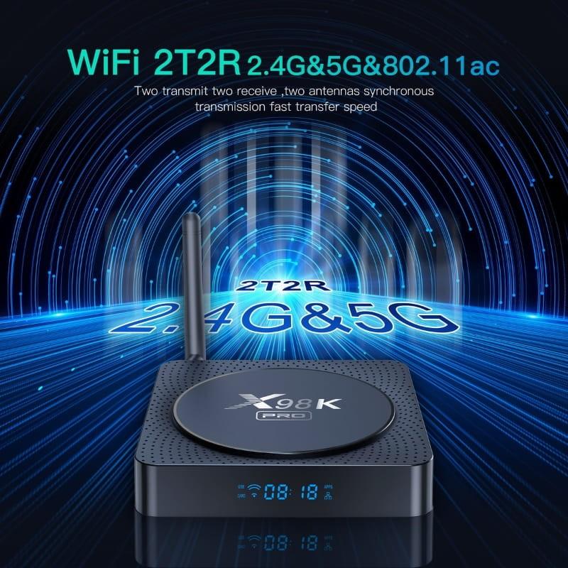 X98K Pro RK3566 4GB/32GB WiFi Android 11 - conetividade WiFi