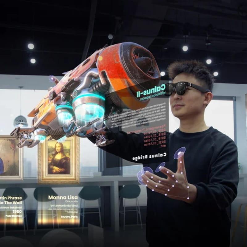 XREAL Air 2 Ultra Noir - Lunettes de réalité augmentée - utiliser pour le travail