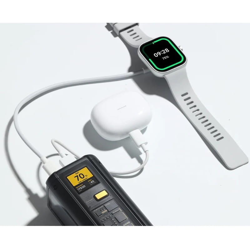 Xiaomi 212W HyperCharge Power Bank 25000mAh Negro - carga de auricular y reloj