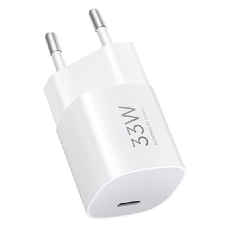Cargador Xiaomi 33W Nano Power Adapter (USB-C) - vista a 45 grados