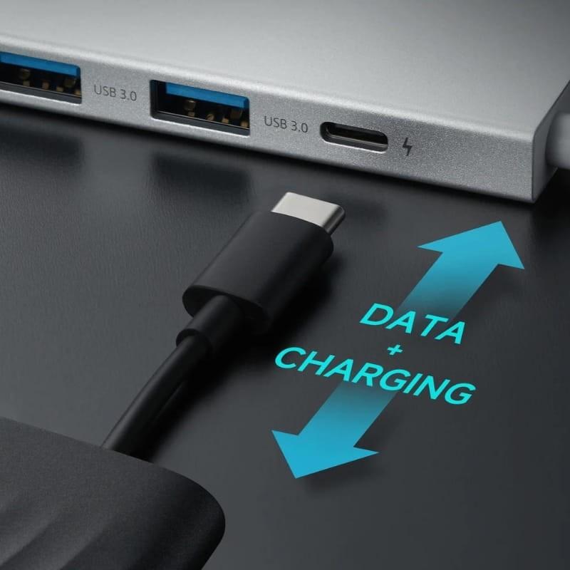 Xiaomi 5-in-1 Type-C Hub USB-C+USB 3.0x3+HDMI Plata - puerto USB-C
