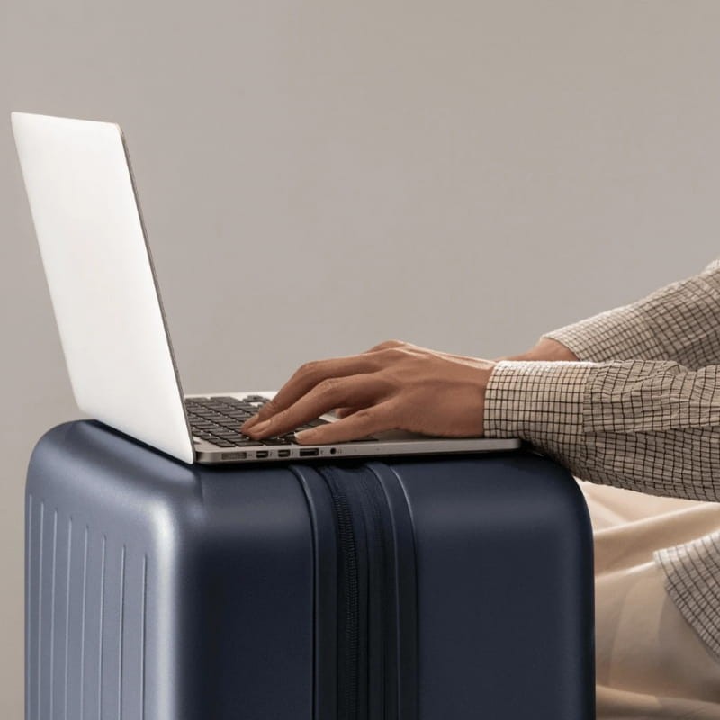 Xiaomi Expandable Luggage 20'' Bleu - Mallette de voyage à coque dure - utiliser comme support