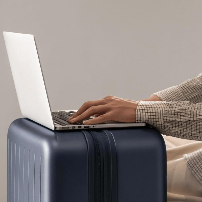 Xiaomi Expandable Luggage 20'' Bleu - Mallette de voyage à coque dure - utiliser comme support