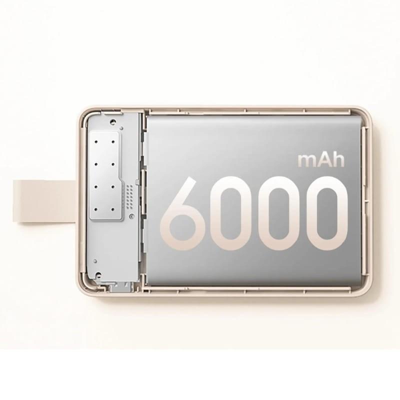 Xiaomi Magnetic Power Bank 6000mAh 15W Blanco - capacidad de carga