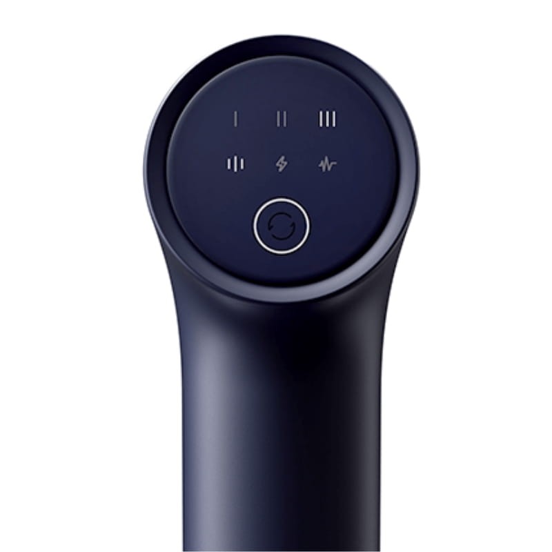 Xiaomi Massage Gun 2 Azul Marinho - painel de controlo