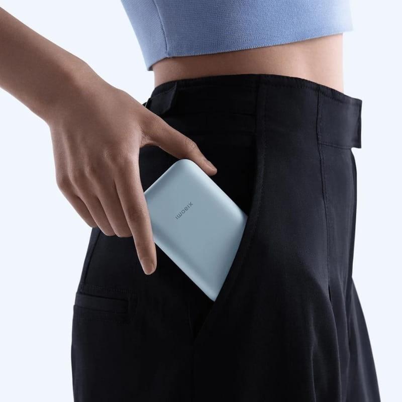 Xiaomi Power Bank 10000mAh (Cabo integrado) 22,5W Azul - tamanho compacto