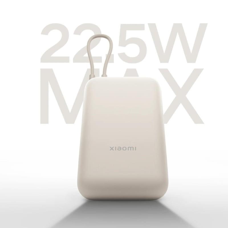 Xiaomi Power Bank 10000mAh (Cabo integrado) 22,5W Bege - velocidade de carregamento