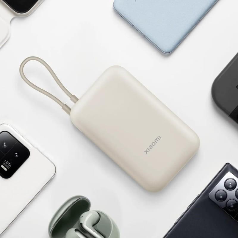 Xiaomi Power Bank 10000mAh (Cabo integrado) 22,5W Bege - dispositivos compatíveis