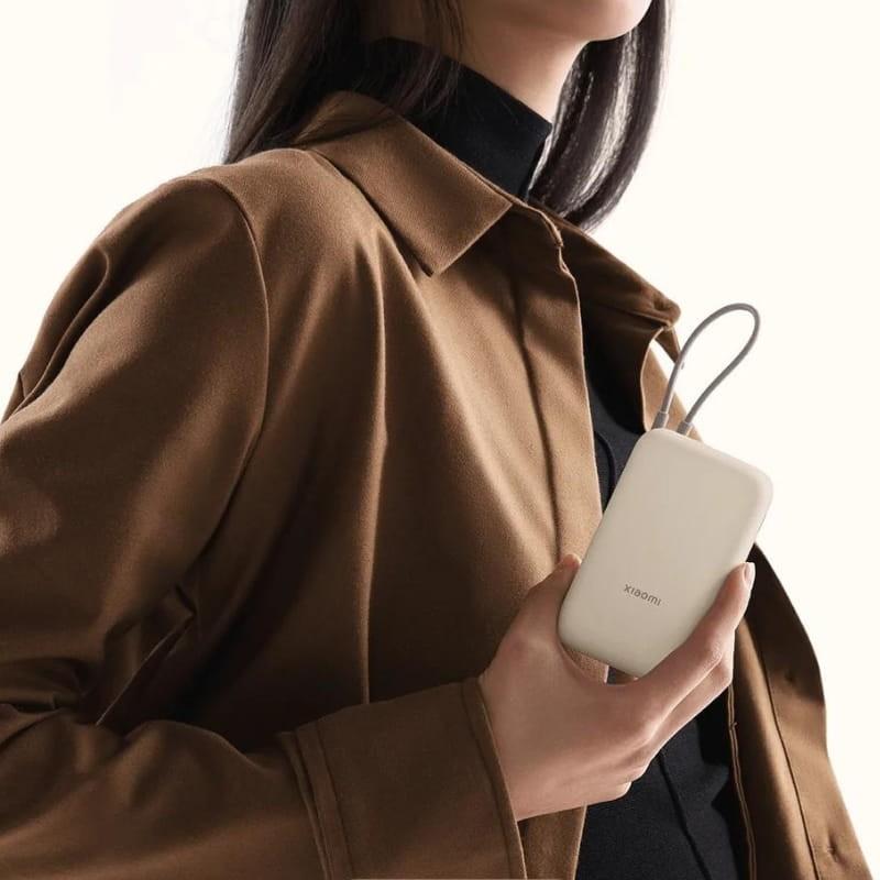 Xiaomi Power Bank 10000mAh (Cabo integrado) 22,5W Bege - cor