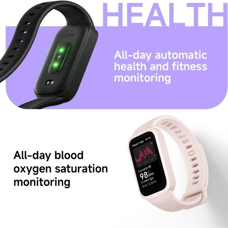 Xiaomi Mi Smart Band 9 Active Verde - monitoreo de salud