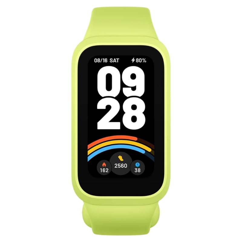 Xiaomi Mi Smart Band 9 Active Verde - vista frontal