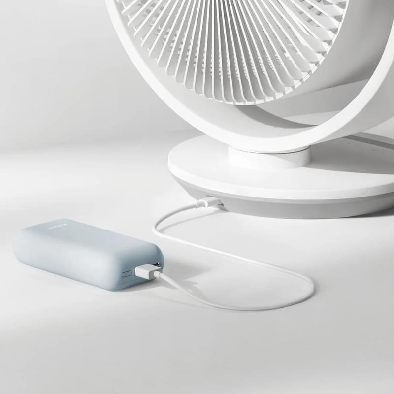 Xiaomi Smart Desktop Air Circulation Fan - alimentación a través de powerbank