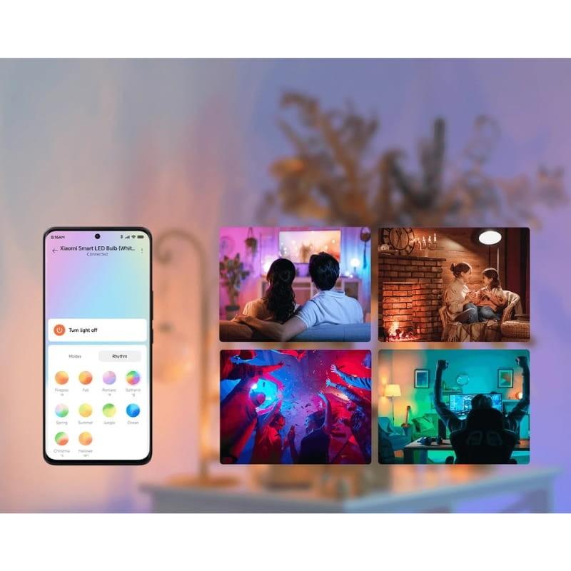 Xiaomi Smart LED Bulb Blanc et Couleur - Ampoule intelligente - contrôle via l'application