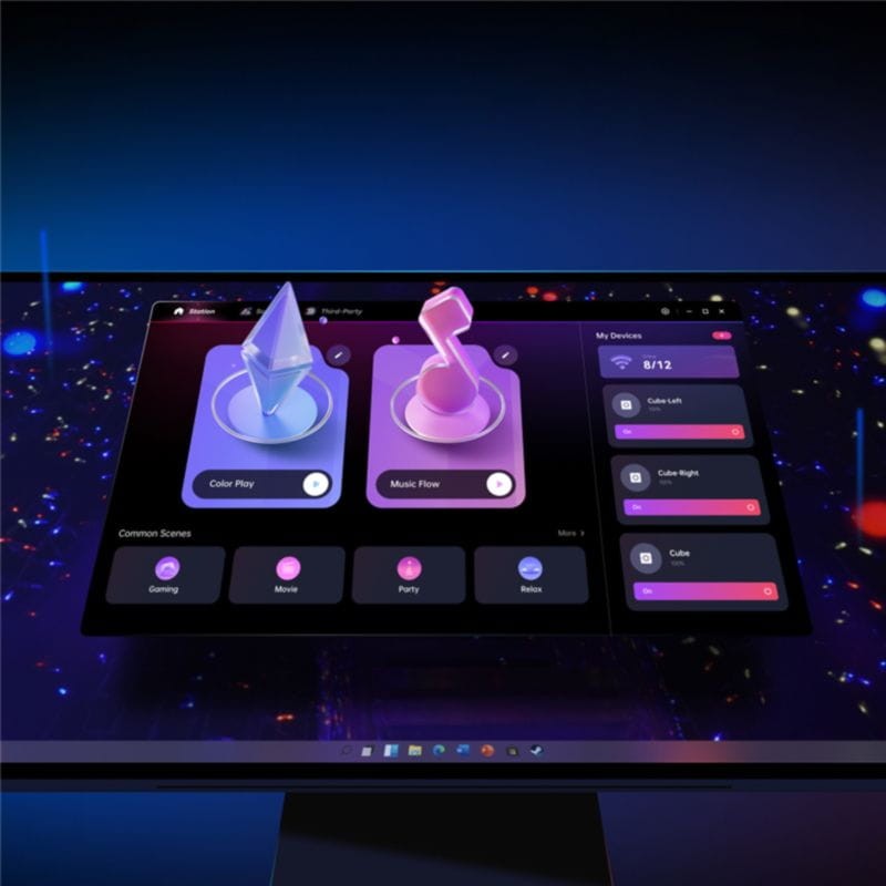 Personnalisation de la Lampe intelligente Yeelight Cube Panel