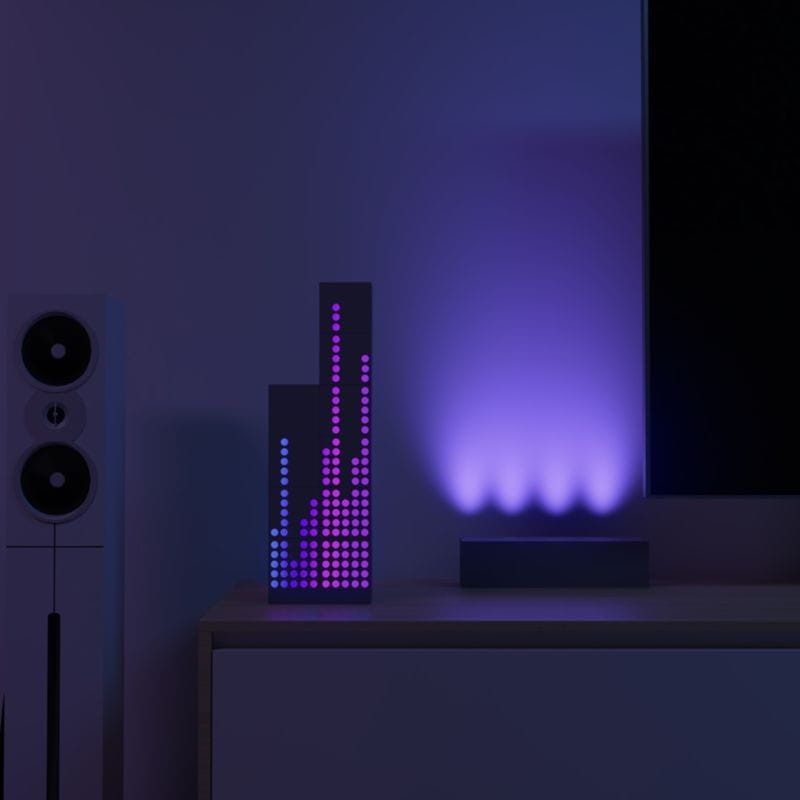 Composición de iluminación con la Lámpara inteligente Yeelight Cube Spot