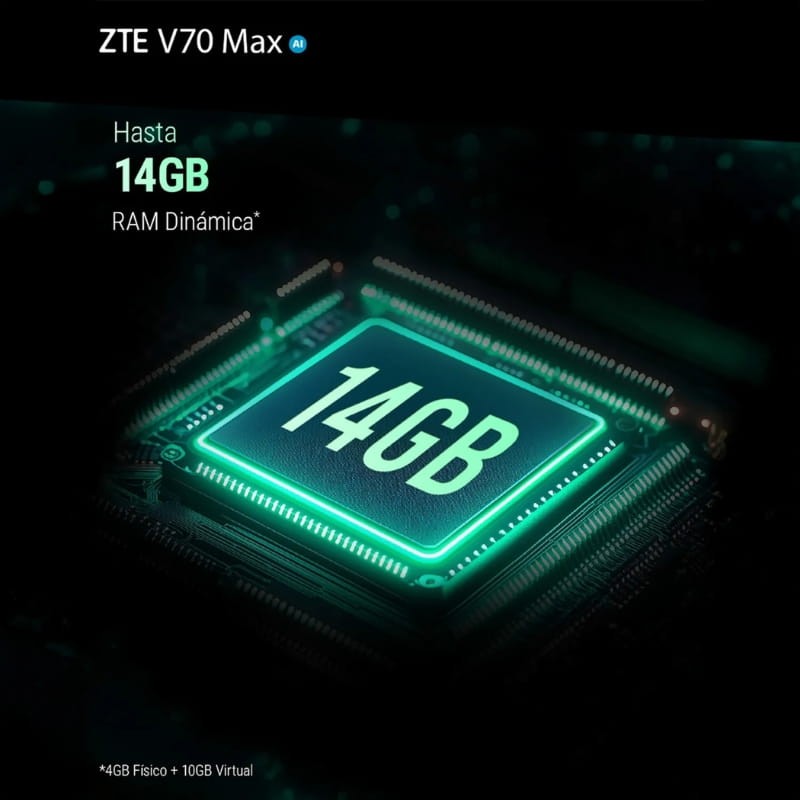 ZTE Blade V70 Max 4GB/256GB Gris - memoria RAM 
