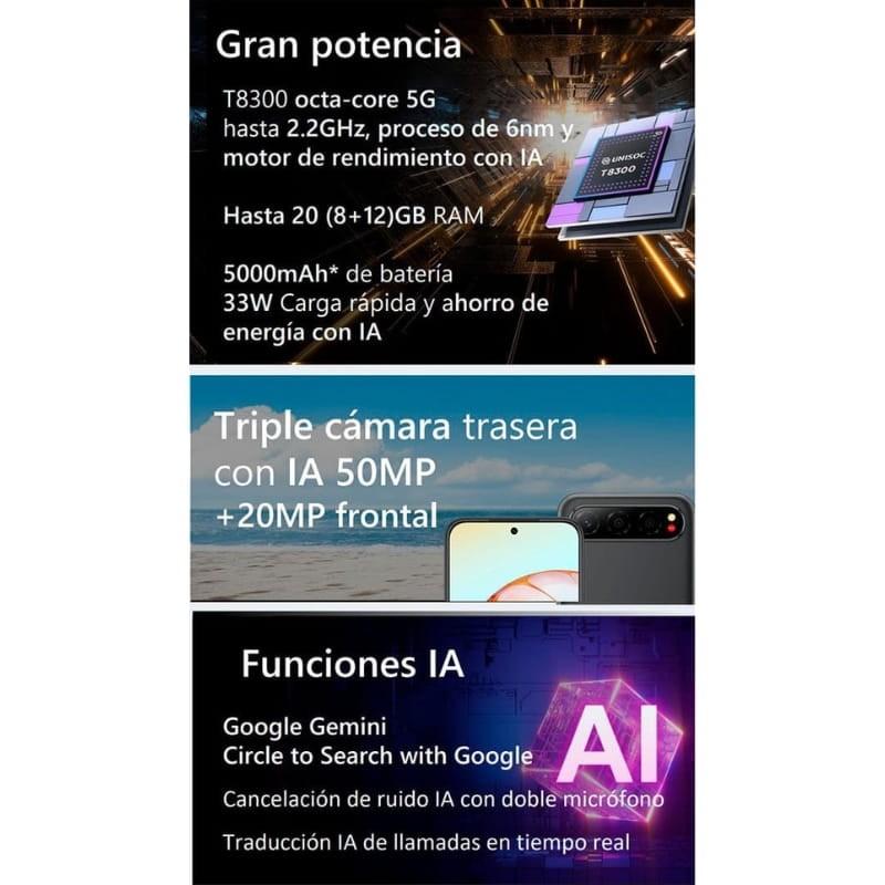 ZTE Nubia Air 5G 8GB/256GB Negro - potencia y cámaras