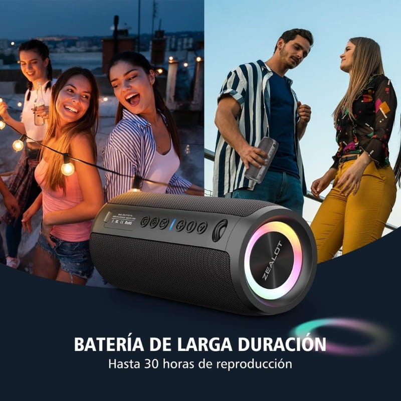 Zealot S51 Pro - Altavoz Bluetooth - duración de la batería
