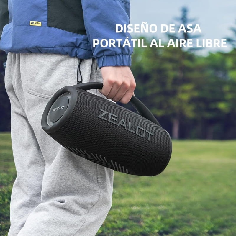 Zealot S97 80W - Altavoz Bluetooth - asa de transporte