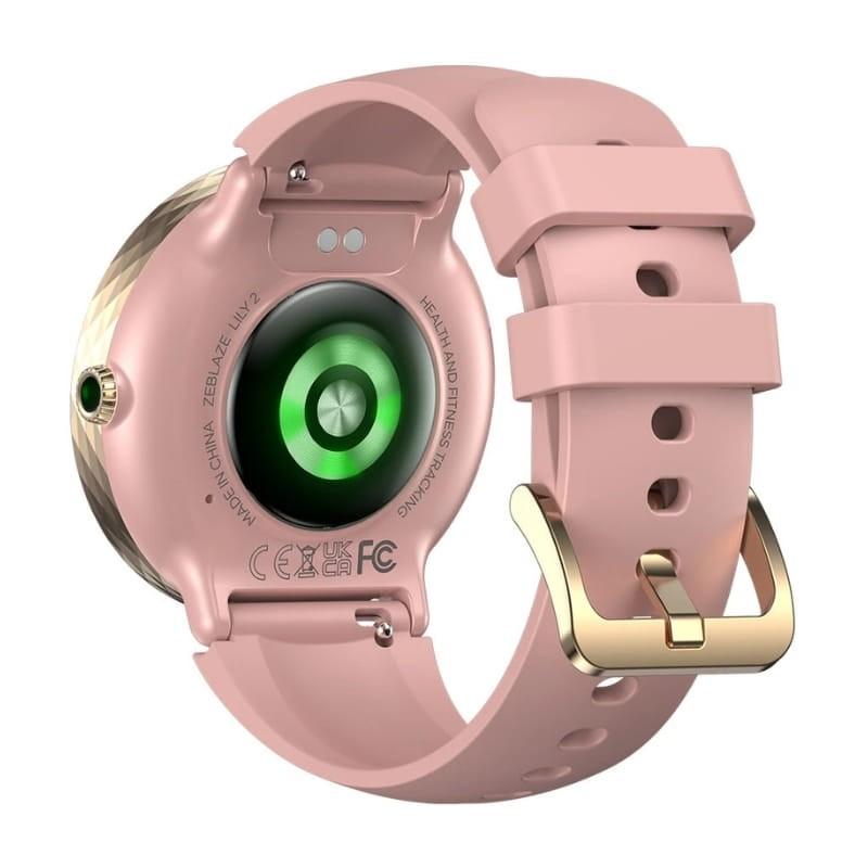 Zeblaze LILY 2 Cor Rosa - vista traseira a 45 graus