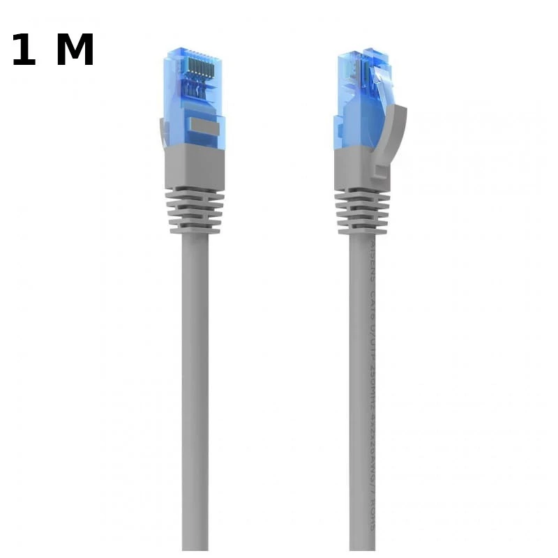 Cabo de rede RJ45 Cat6 UTP UTP CCA AWG26 até 1000 Mbps 1 m Aisens A135-0775 Cinzento