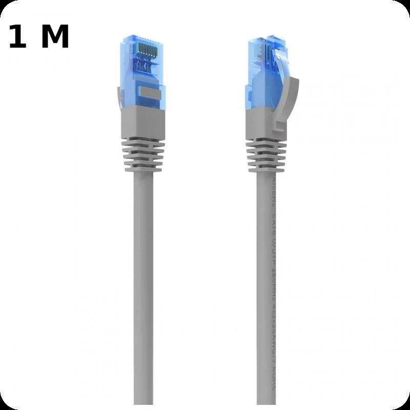 Cabo de rede RJ45 Cat6 UTP UTP CCA AWG26 até 1000 Mbps 1 m Aisens A135-0775 Cinzento
