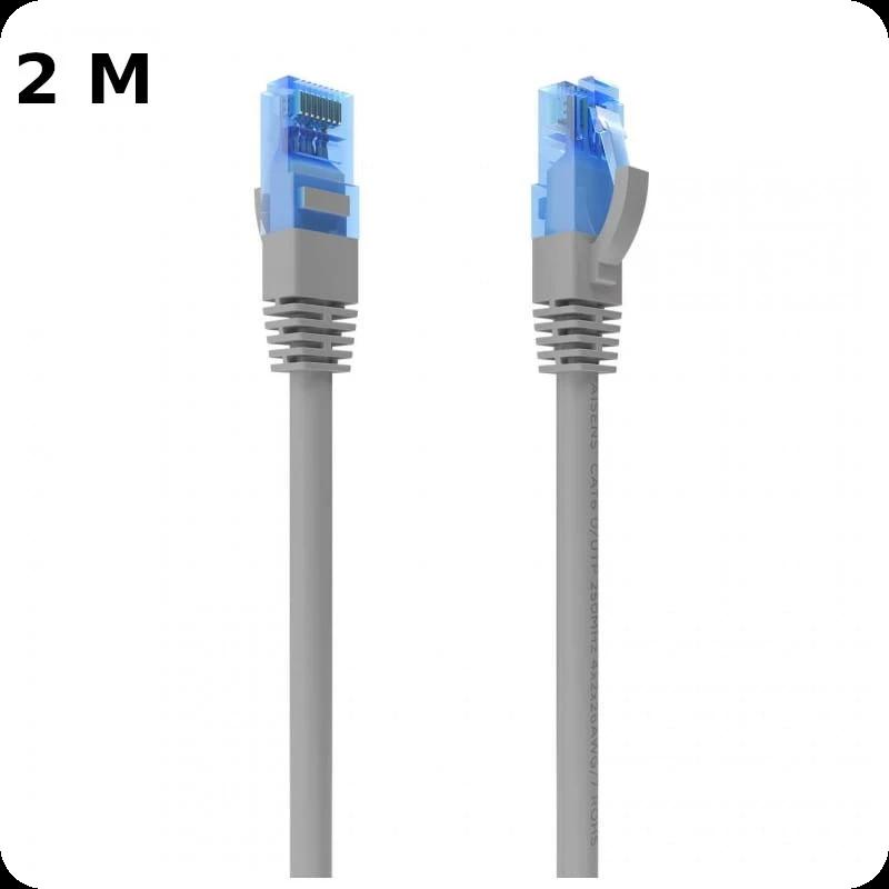 Cable de Red RJ45 Cat6 UTP CCA AWG26 hasta 1000Mbps 2m Aisens A135-0777 Gris